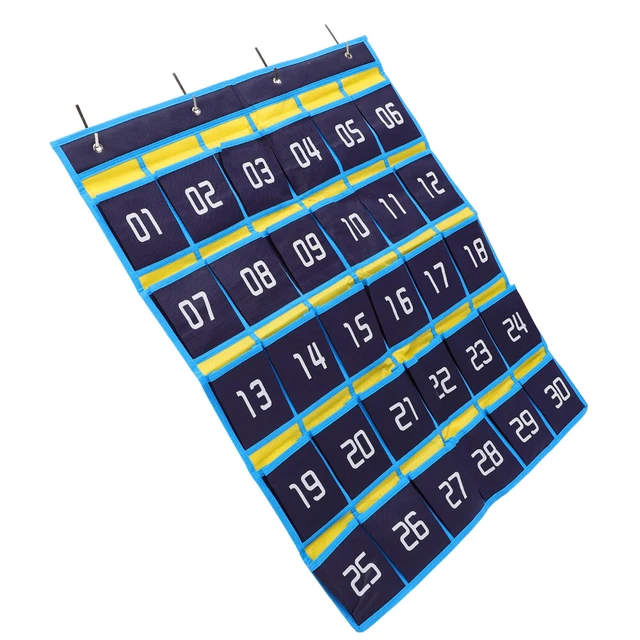 Borsa Appendibile 30 Tasche - Organizzatore Parete Per Telefoni, Accessori, Con Numeri E Ganci Inclusi - Foto 10