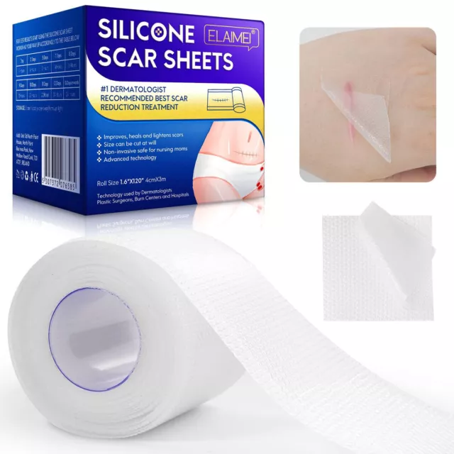 Silicone Scar Sheets Adhesive Silicone Scar Tape Roll Professional Scar Siliconཊ