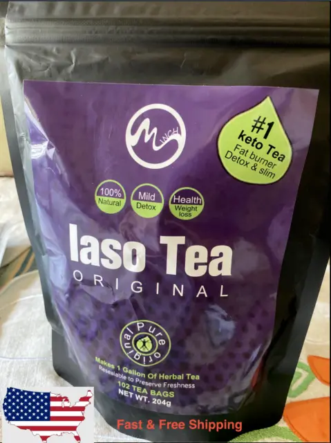 INSTANT IASO TEA - 104 SACHETS - Detox for Weight Loss - FAST SHIPPING FROM USA✔