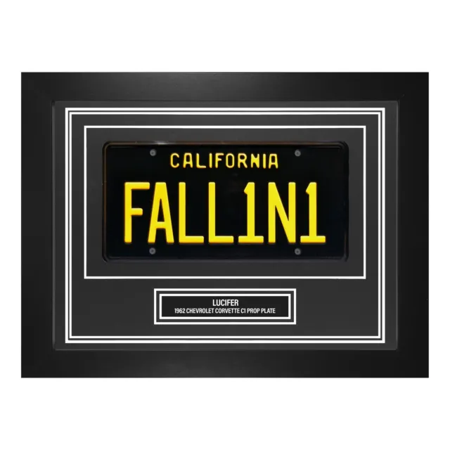 Lucifer License Plate Wall Display California Fall1n1 Prop Frame
