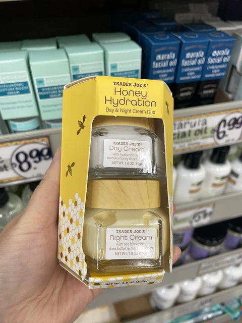 TRADER JOE'S Honey Hydration Day & Night Cream Duo NEW W/Hyaluronic acid TRADER JOE'S Honey Hydration Day & Night Cream Duo NEW W/Hyaluronic acid
