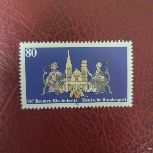 Briefmarke Bund BRD 1987, Michel 1329, Bischofssitz Bremen, postfrisch