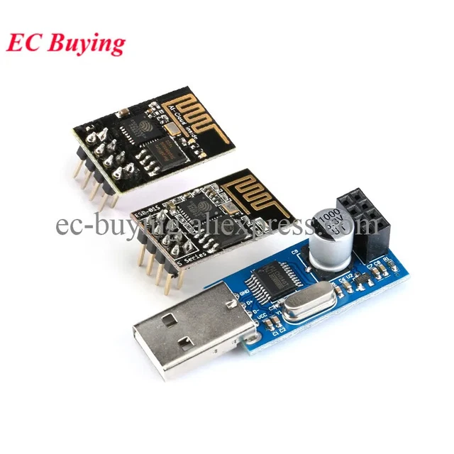 ESP8266 ESP01 PROGRAMMER UART Adapter USB to WiFi Serial Wireless ...