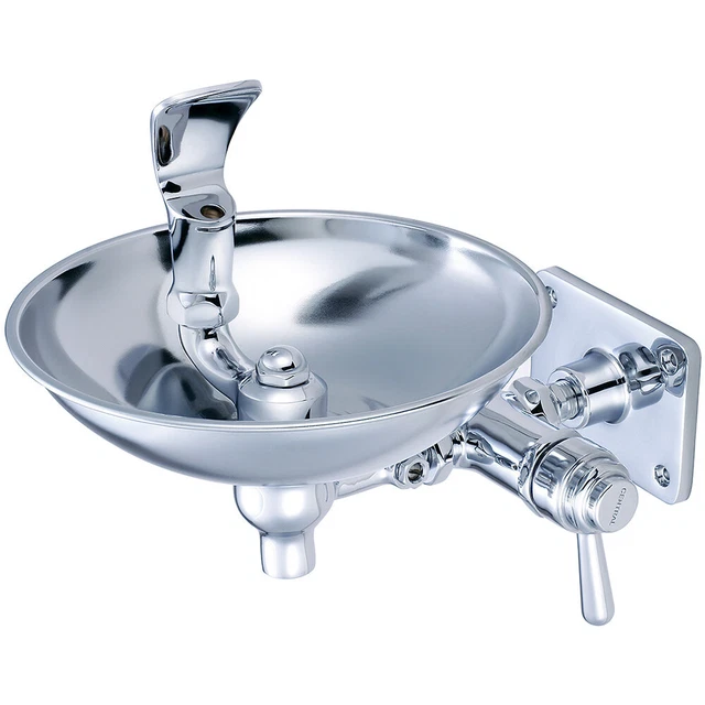 Central Brass 0366-HX8WB Chrome Wall Mounted Drinking Fountain With Wall Bracket