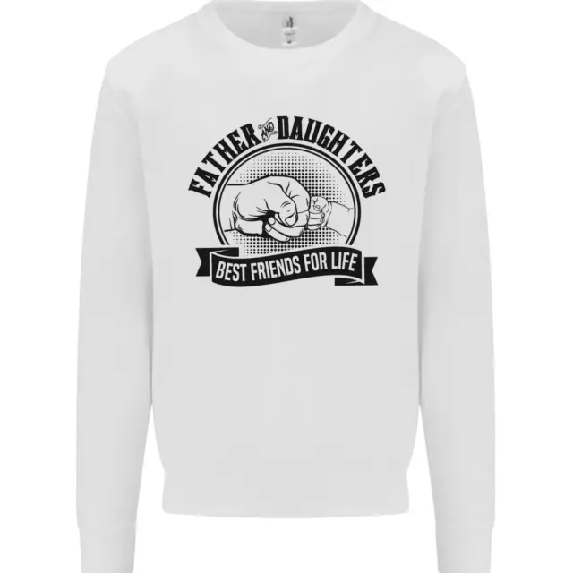 Father & Daughters Best Friends Fathers Day Kids Sweatshirt Jumper