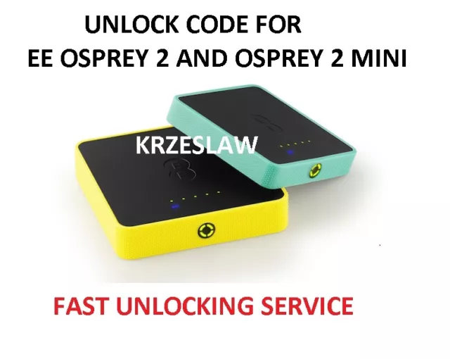 UNLOCK CODE FOR EE OSPREY 2 AND OSPREY 2 MINI 4G WiFi Y854 Y853 Y855FAST SERVICE