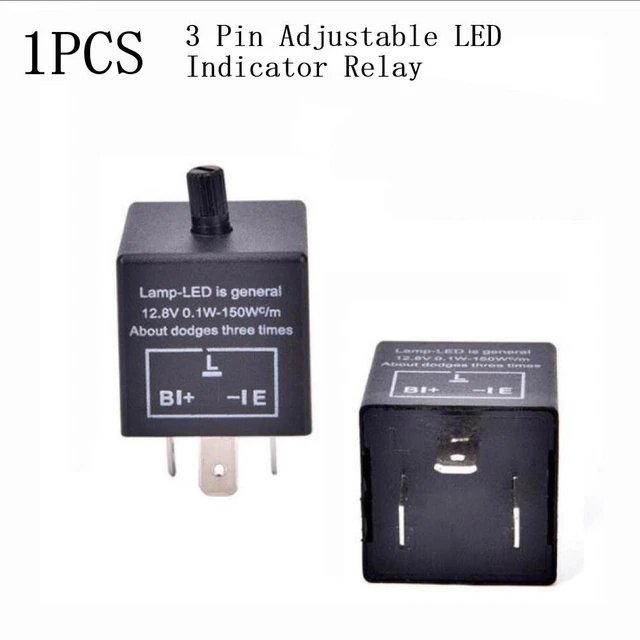 Relè indicatore LED 3 pin top notch CF13 JL 02 per lampeggiatore segnale di svolta auto