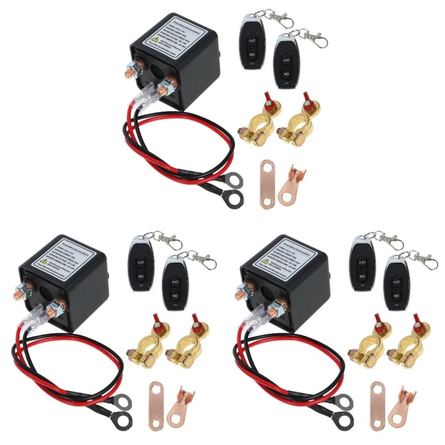 Remote Cut Off Switch 3 SETS BATTERY Switch Isolator Remote Cut off Terminal Control £65.59 ...