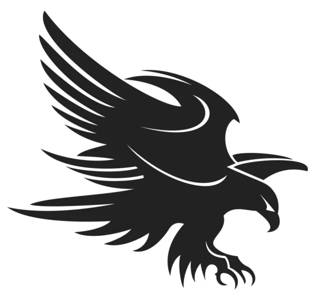 25cm EAGLE car,4x4,ute,boat,caravan,shed,mancave tattoo decal sticker.26 colours