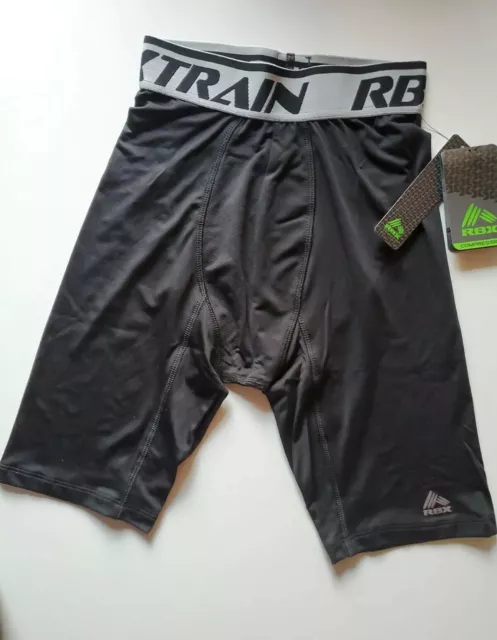 RBX Men's Xtrain Compression Training Shorts Black Small X PRO Athletic Gear S