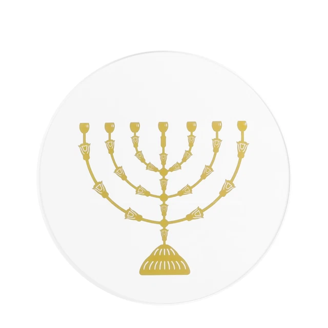 Golden Lampstand Logo Emblem, Screen Printed on Clear Acylic Plexiglass 10149