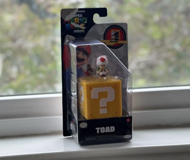 JAKKS PACIFIC SUPER Mario Bros Movie Toad 1.25 in Mini Figure w ...