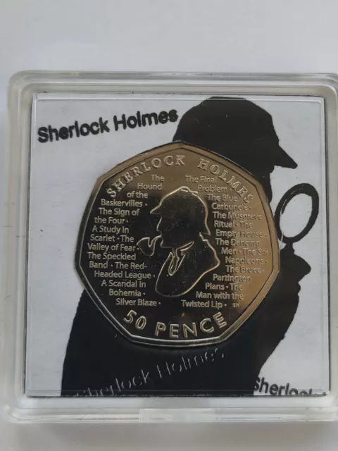New Sherlock Holmes 2019 50p Fifty Pence Coin Rare Collectable Uncirculated