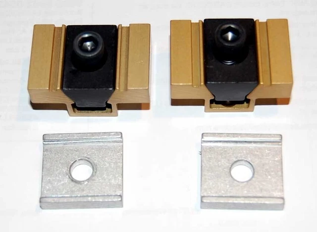 2 Pcs. Mitee-Bite M4 Model No. 750 Machinable Uniforce Clamps w/Locking Plate