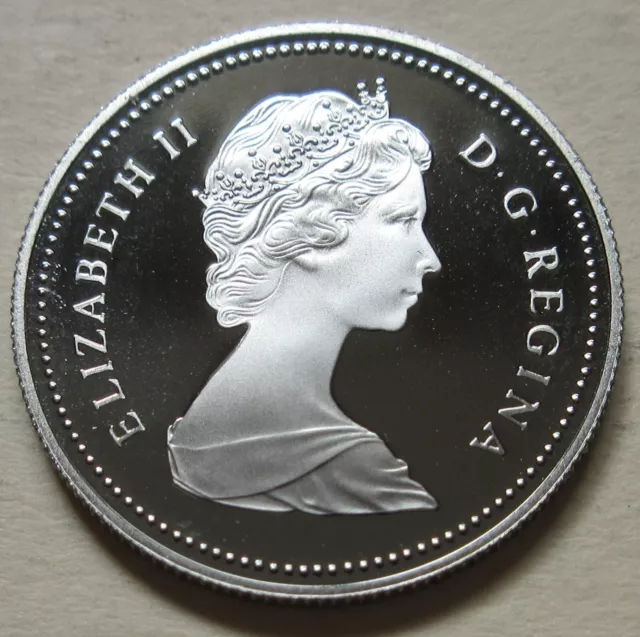 1984 Canada PROOF Fifty Cents Coin. Half Dollar UNC Heavy Cameo 50 Cents 50c