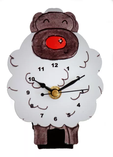 Reloj de escritorio para niños en forma de oveja 14 cm de alto
