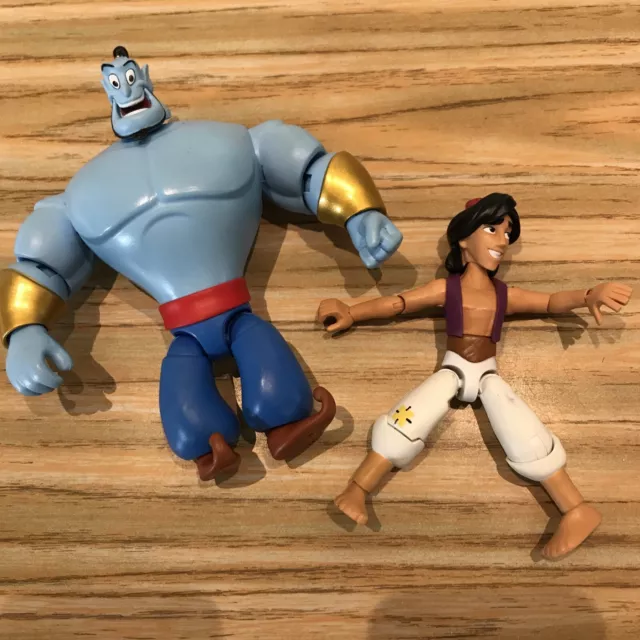 Disney Store Toybox Aladdin And Genie Figures bundle