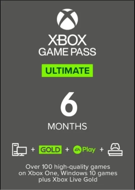 6 Mesi-Xbox Game Pass Ultimate/LIVE GOLD [INVIO IMMEDIATO] TRIAL-GLOBAL