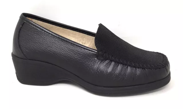 Mocassino comfort da passeggio STILE DI VITA 2377 MELO NERO donna