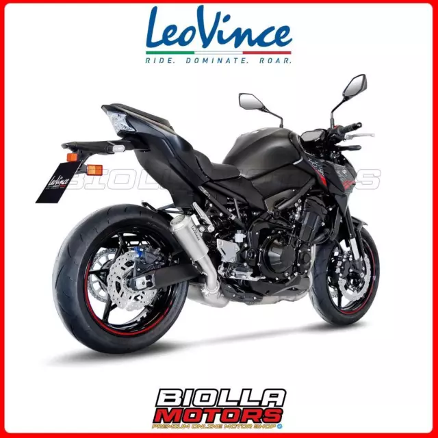 15239 Pot D'échappement Leovince Kawasaki Z 900 2020 - 2023 Lv-10 Stainless Stee