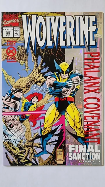 WOLVERINE #85 (Marvel Comics 1994) Adam Kubert Silver Holo Foil Cover Phalanx