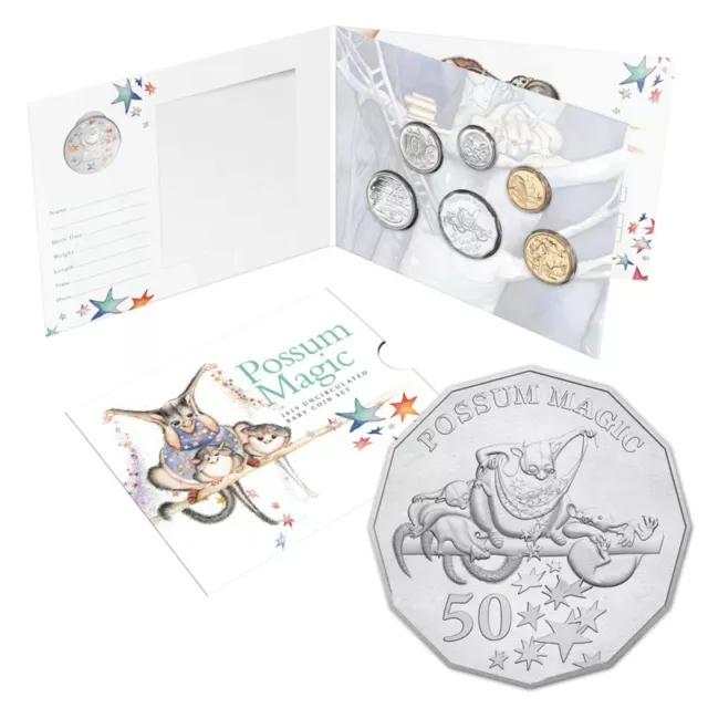 2019 Royal Australian Mint Baby UNC Coin Set Possum Magic RARE ONLY 13,710