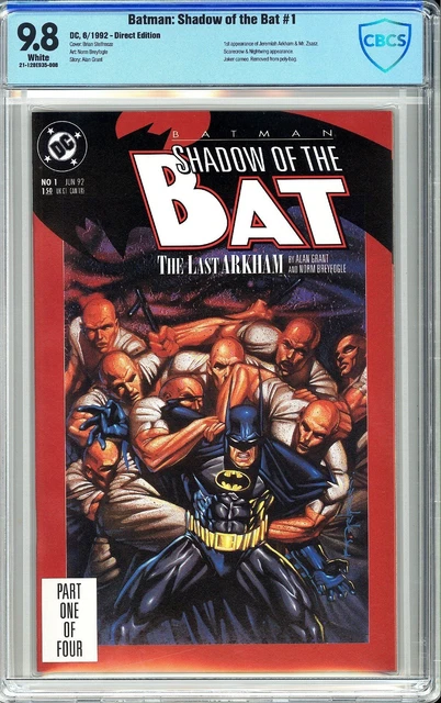 Batman: Shadow of the Bat #1 CBCS 9.8 WP 1992 1st Arkham & Zsasz (like CGC)