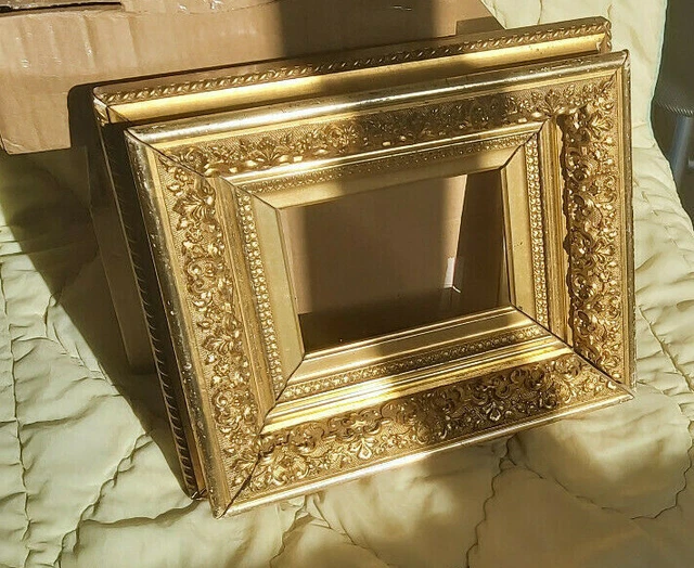 19TH TH WOODEN Carved & Gold Leaf Frame 326.63 PicClick