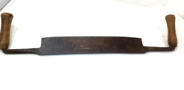 Antique L&IJ White Drawknife Shave 14" Blade Carpenter Woodworking Tool