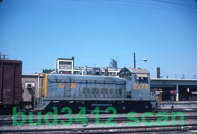 LN L&N Louisville & Nashville SW9 #2278 at Nashville TN 1976 ORIGINAL Slide!