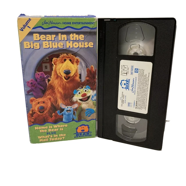 BEAR IN THE Big Blue House VHS Home is Where the Bear Is Volume 1 1998
