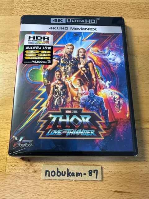 THOR LOVE AND THUNDER Blu-ray 4K Ultra HD +3D MovieNEX UHD