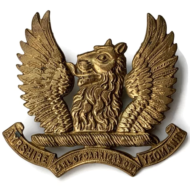 Original Ayrshire (Earl of Carrick's Own) Yeomanry Regiment Cap Badge