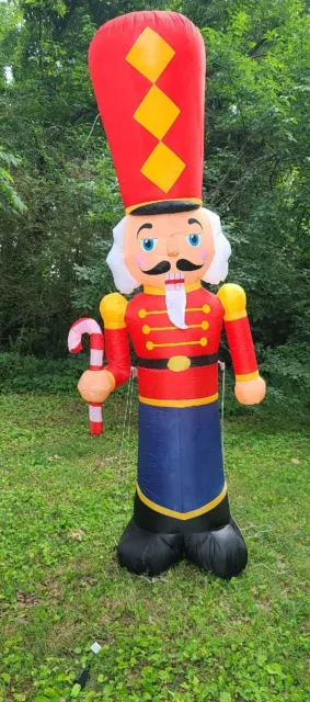 Gemmy Inflatable  Nutcracker Toy Soldier Christmas 9ft Used 1 Time