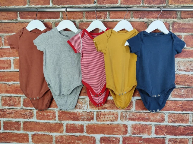Baby Boys Bundle Age 12-18 Months Next M&S Gap Short Sleeve Bodysuit Vest 86Cm