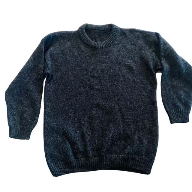 Waimate Pure Wool Men’s  Jumper Pullover Sz XL Made In New Zealand Dark Grey