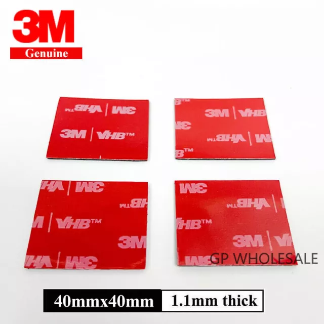 3M Strong Double-Sided Sticky Pads (10 Pack) Square & Round Heavy