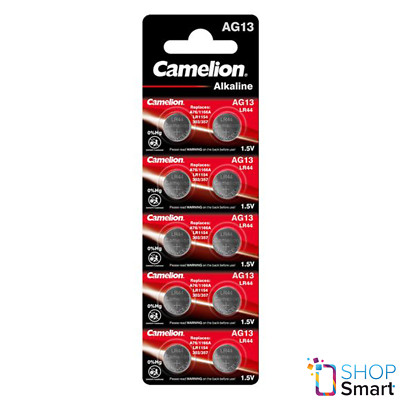 12 Camelion Batterie Alcaline L1154 LR44 AG13 1.5V Scadenza 2025 No Mercury 2BL 