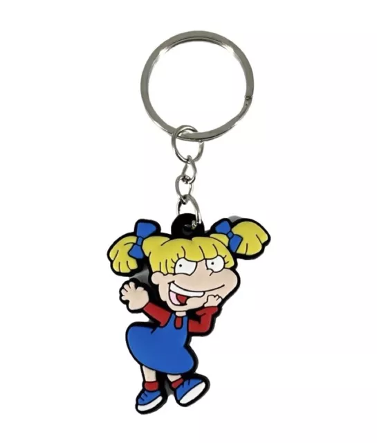 Nickelodeon Rugrats Angelica Charlotte Pickles Keychain Purse Charm Bag Buddy