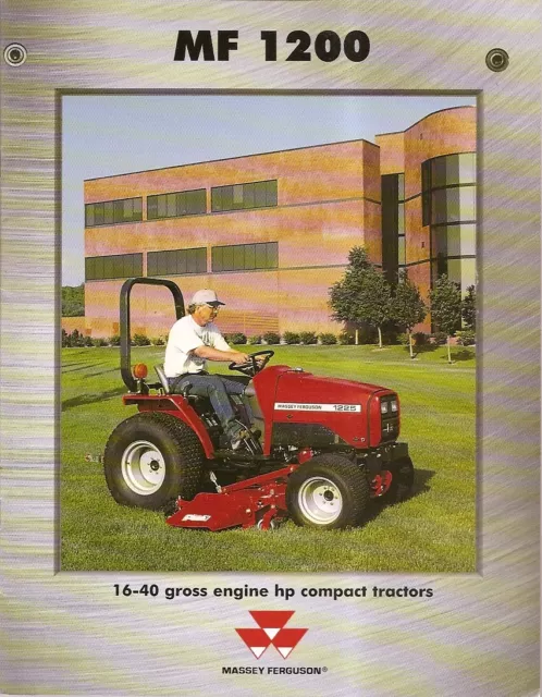 Farm Tractor Brochure - Massey Ferguson - MF 1200 series Lawn 1999 10/99 (F1848)