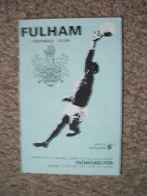FULHAM v WORKINGTON...1967/68 LEAGUE CUP (REPLAY)
