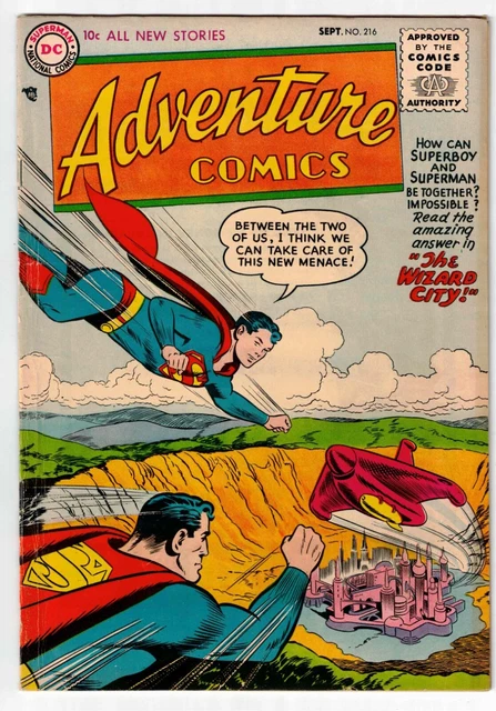 ADVENTURE COMICS #216 (F-) - 1955 - late Golden Age SUPERBOY