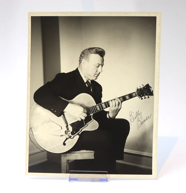 Billy Bauer MUSICIAN Hand Signed Autographed Photo 10x8 With Providence VINTAGE