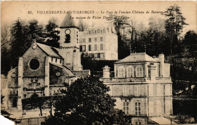 CPA VILLENEUVE-St-GEORGES - Le Parc de l'ancien Chatedeau Beauregard(519479)