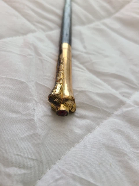antique conductors baton | vintage  gold & sterling Austrian