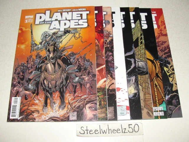 Planet Of The Apes 8 Comic Lot Boom! 2011 #2 3 4 5 6 7 9 Betrayal Of 1 Gregory