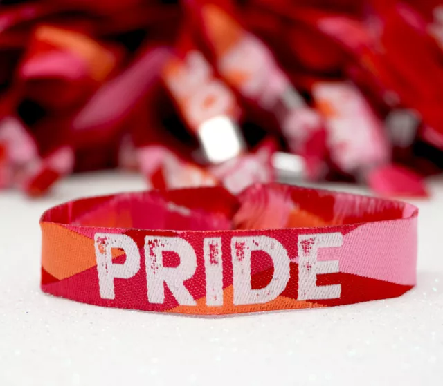 Lesbian Pride Wristband - LGBTQ Lesbian Pride Parade Bracelets - Gay Pride