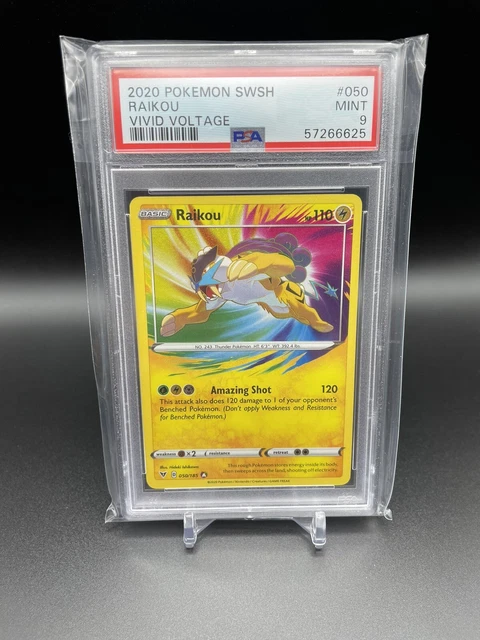 Pokemon Vivid Voltage Raikou 50/185 Amazing Rare PSA 9 MINT 2020