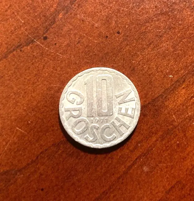 1971  AUSTRIA  10 Groschen  Coin -  #1048