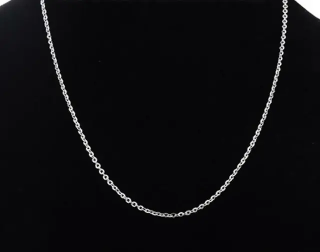 Stainless Steel Link Cable Chain Necklace 24" Silver Tone 3  x 2.5 mm one piece